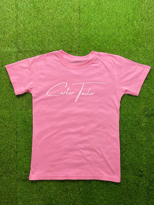 Pink/White Carter Tailor Kids T-Shirt