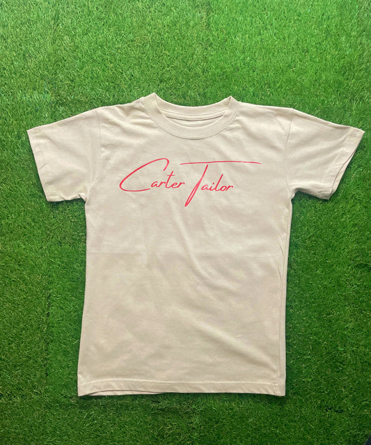 Sand/Red Carter Tailor Kids T-Shirt