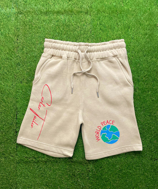 Sand "World Peace" Carter Tailor Kids Shorts
