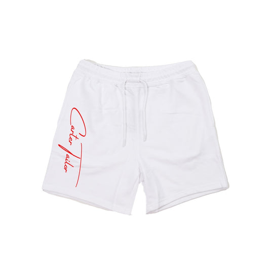 White/Red Carter Tailor Shorts